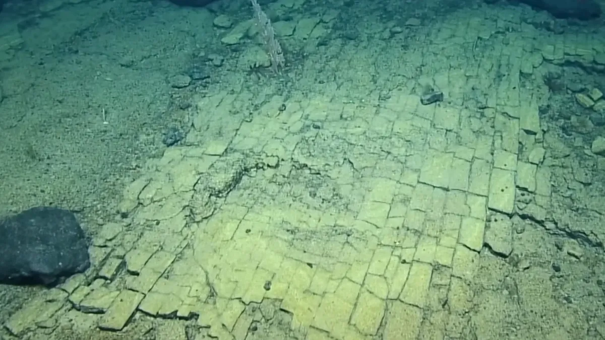 Scoperto un antico letto di lago: la "strada di mattoni gialli" sul fondo dell'oceano